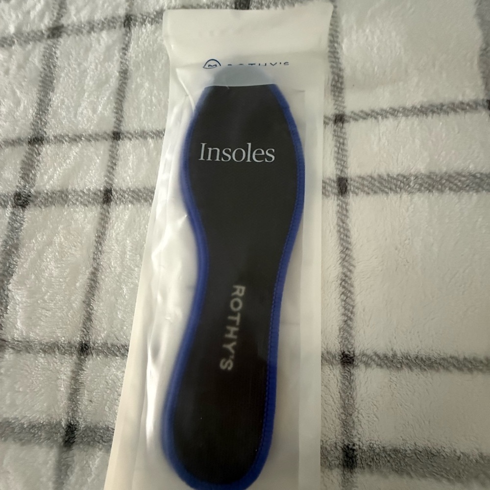 Rothy's Black and Blue Recycled Insoles